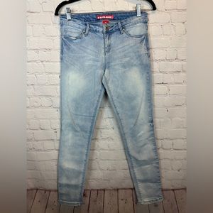 ELITE JEANS WOMEN'S STRETCH light wash skinny jeans, sz 5 6